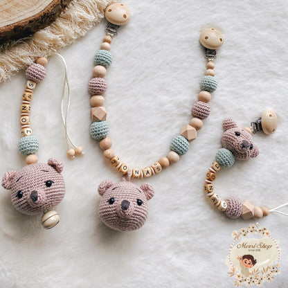 Bärchen Set braun mint