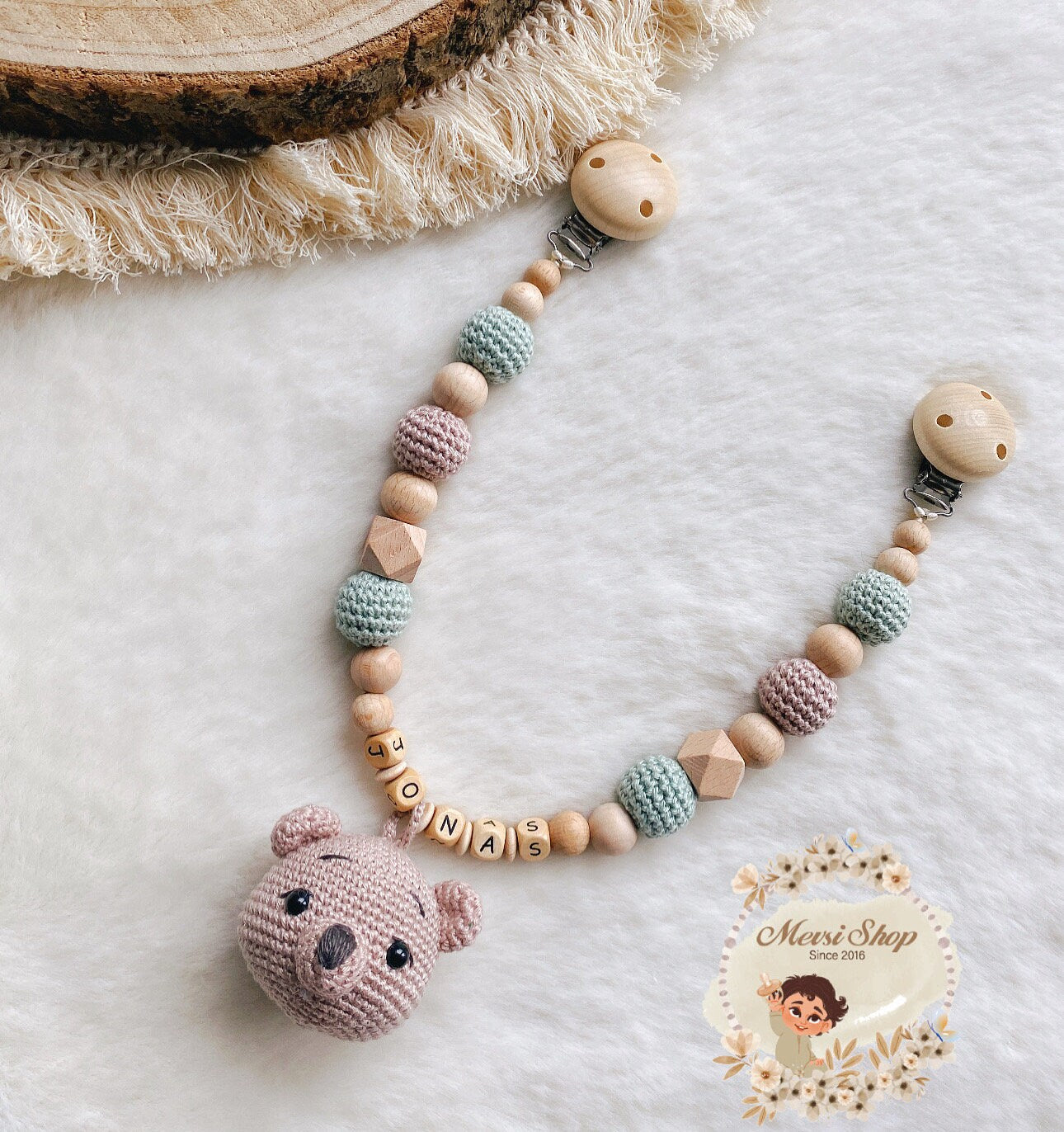 Bärchen Set braun mint